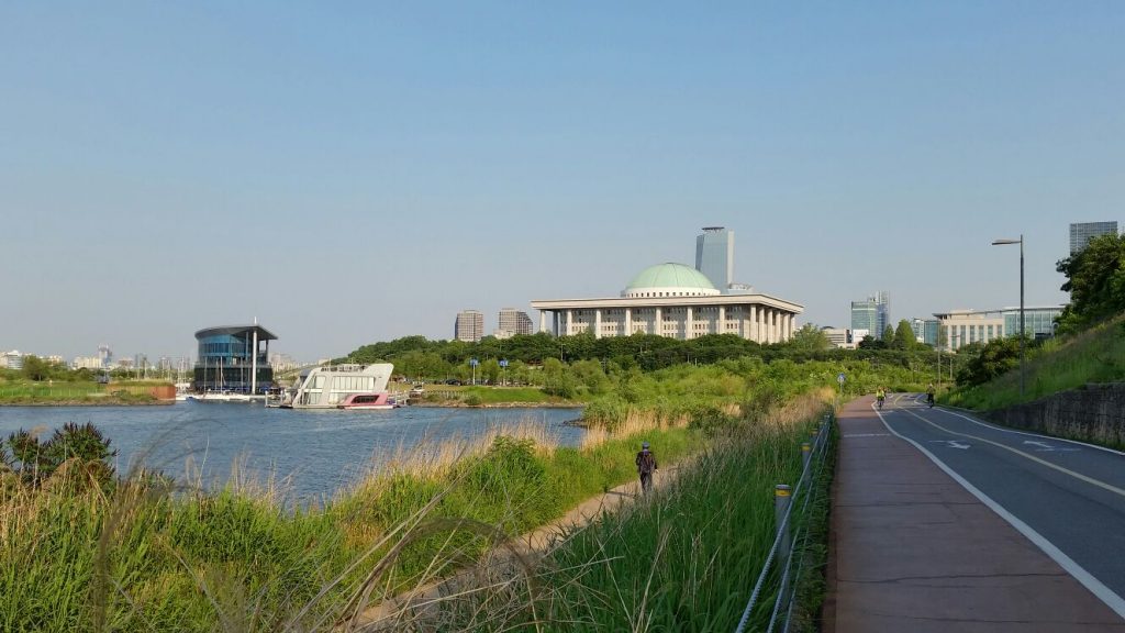 Yeouido (23) - vélo au bord de la riviere Han - Blog corée du Sud - the korean dream