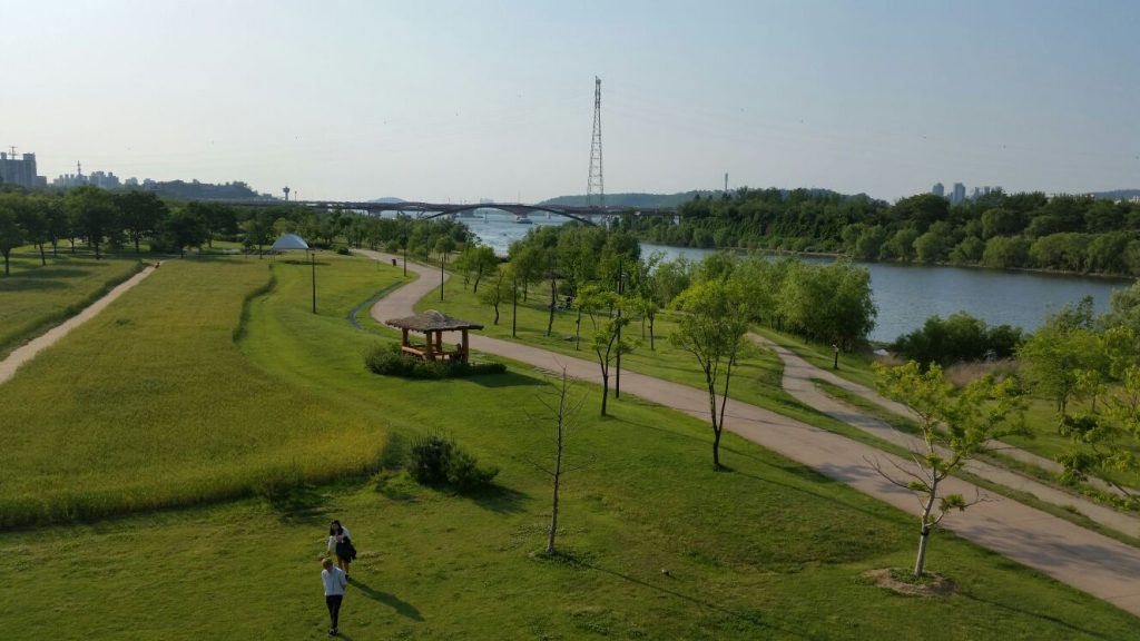 Yeouido (4) - vélo au bord de la riviere Han - Blog corée du Sud - the korean dream