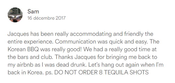 Experience airbnb Jacques seoul - blog coree du sud - the korean dream dsds