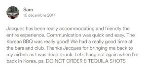Experience airbnb Jacques seoul - blog coree du sud - the korean dream dsds