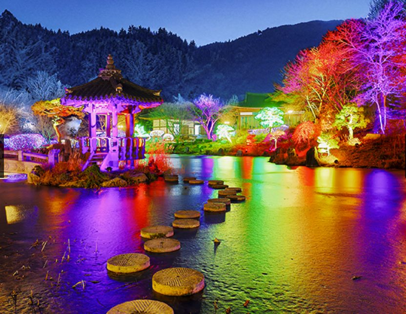 illumination garden of morning calm