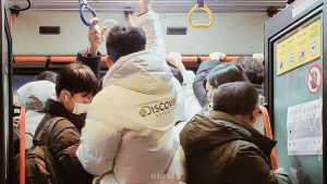 bus bondé corée