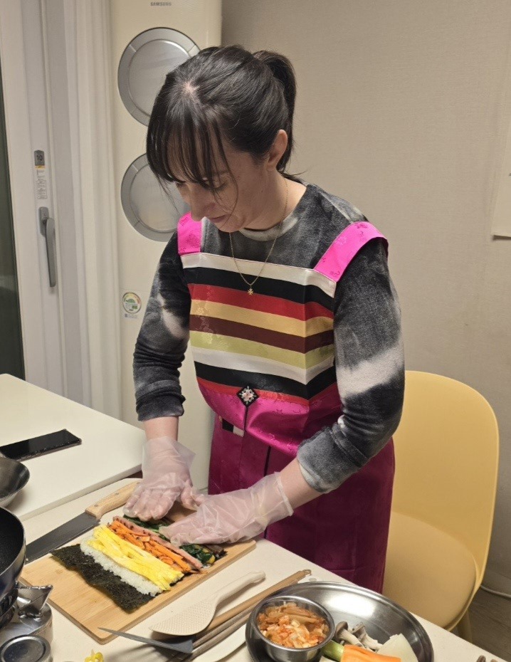 Cours de cuisine avec une coréenne en français