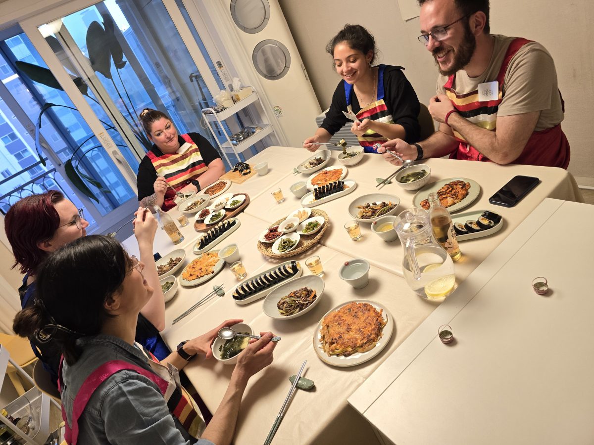 Cours de cuisine avec une coréenne en français