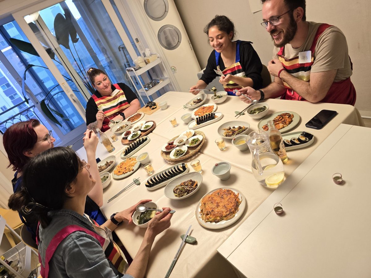 Cours de cuisine avec une coréenne en français