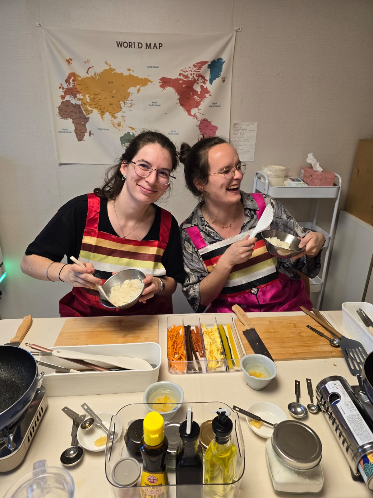 Cours de cuisine avec une coréenne en français