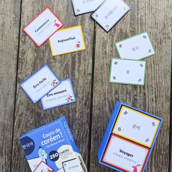 Cours de coréen ! 250 flash cartes pour maîtriser les mots essentiels en coréen